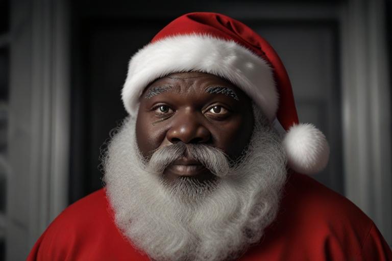 Black Santa Claus photo